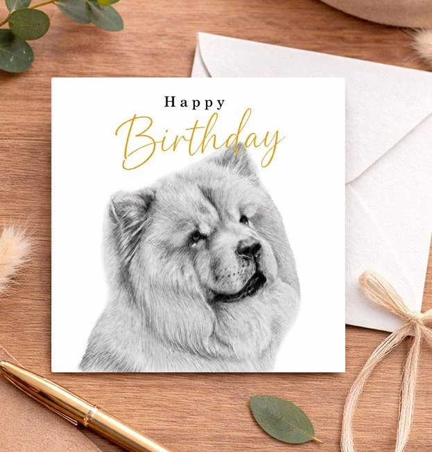 Chow Chow - Birthday card