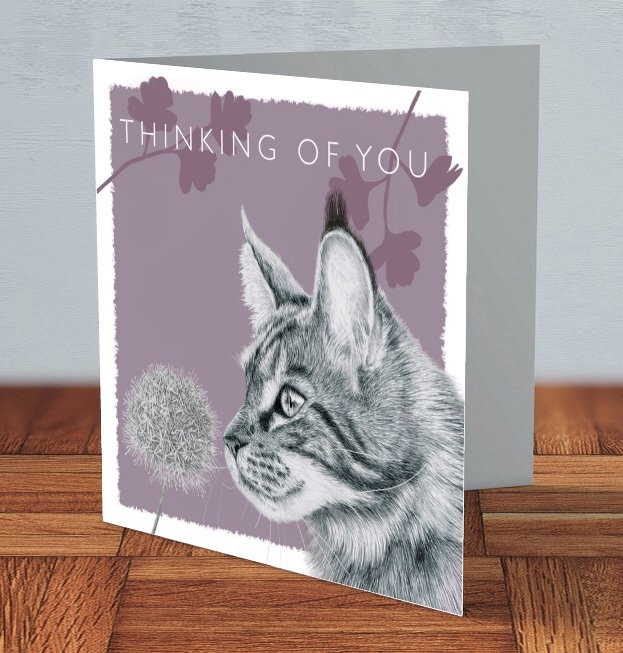 Maine Coon - Thinking of You card