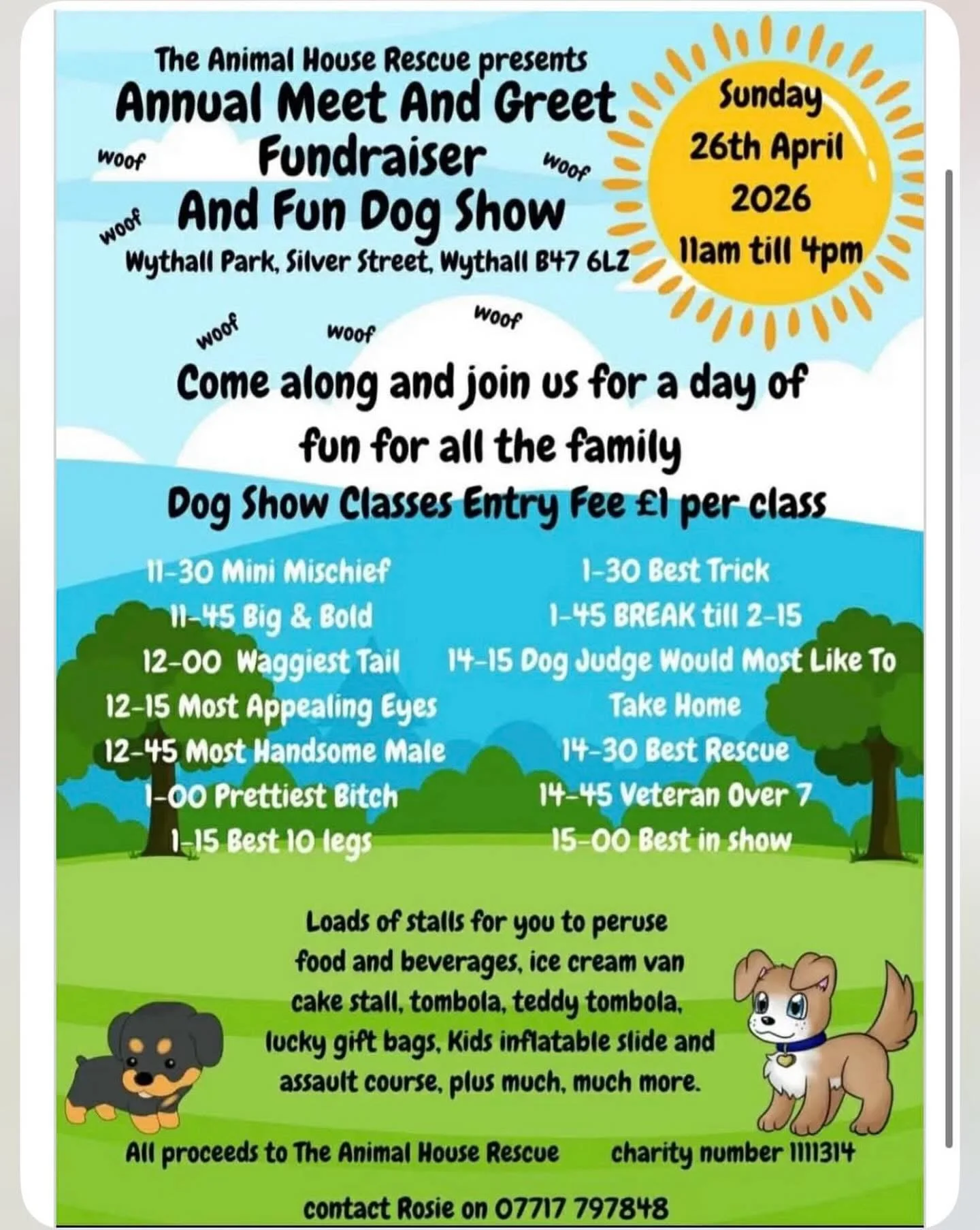Animal House Rescue Annual Meet & Greet Fundraiser and Fun Dog Show