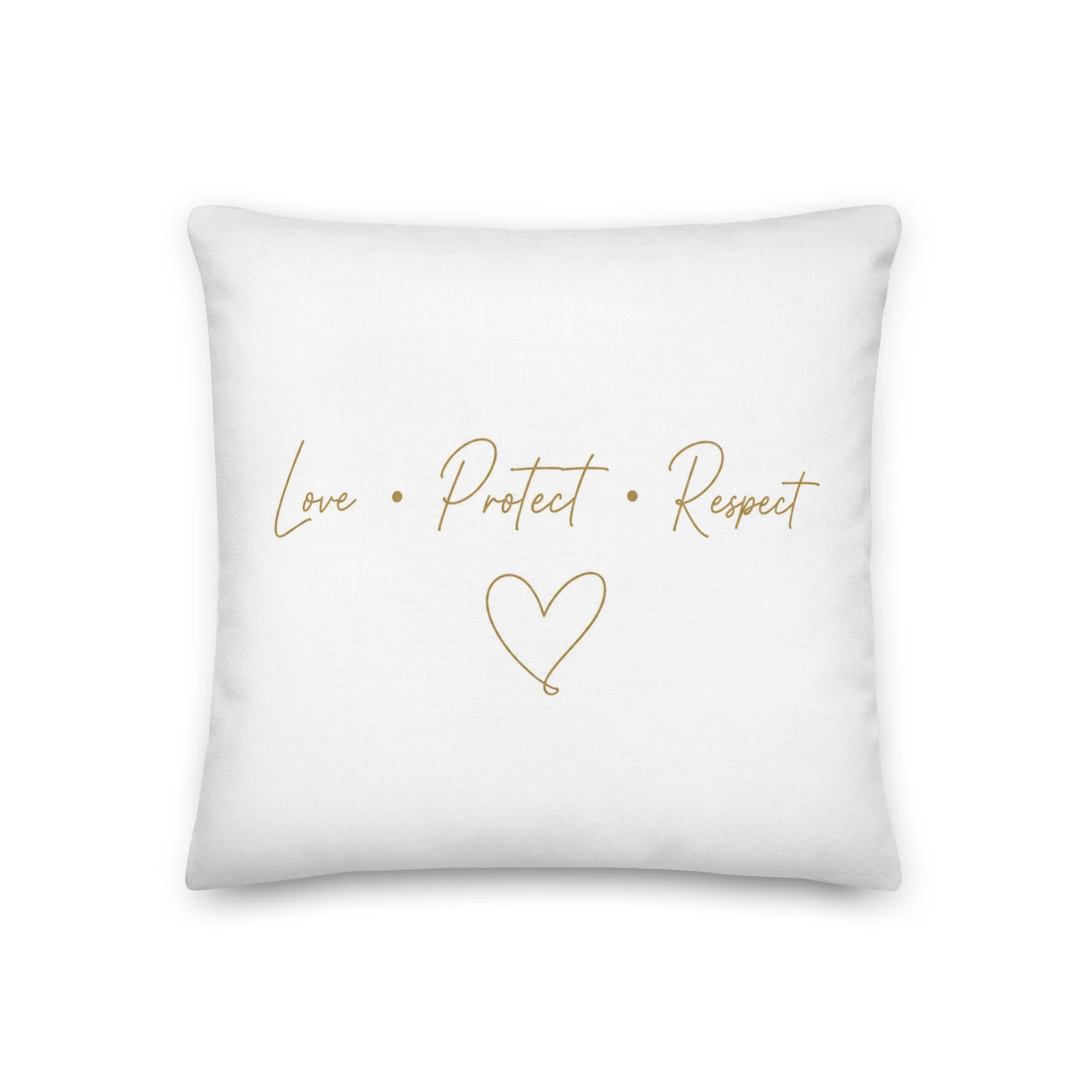 Elephant cushion cover featuring wildlife artwork and contemporary gold typography.