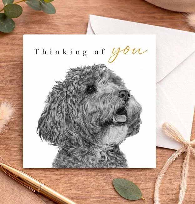 Cockapoo - Thinking of you card