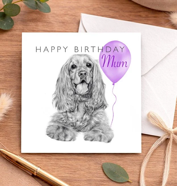Cocker Spaniel - Mum Birthday card
