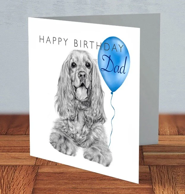 Cocker Spaniel - Dad Birthday card