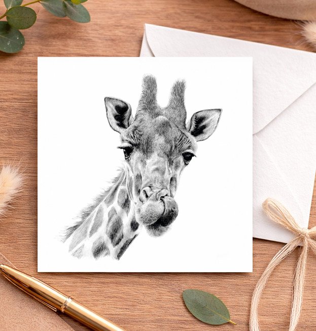 Giraffe wildlife Greeting card