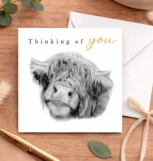 Highland Cow Thinking of you card.jpg