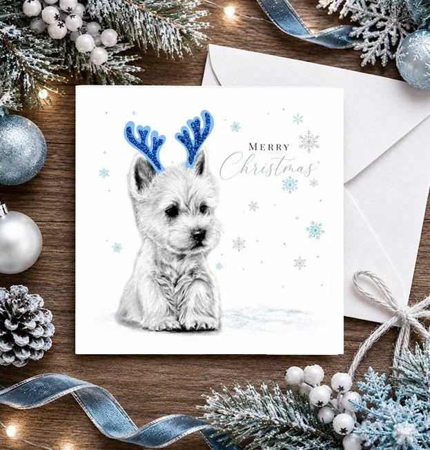 West Highland Terrier - Christmas card