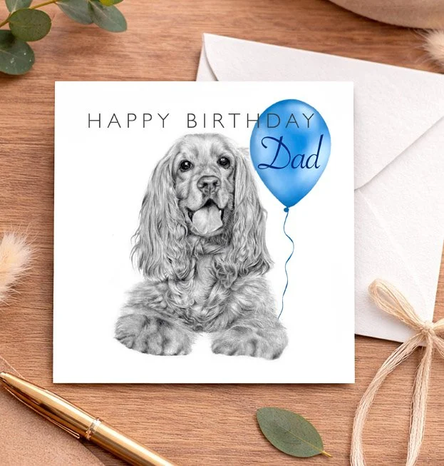 Cocker Spaniel - Dad Birthday card
