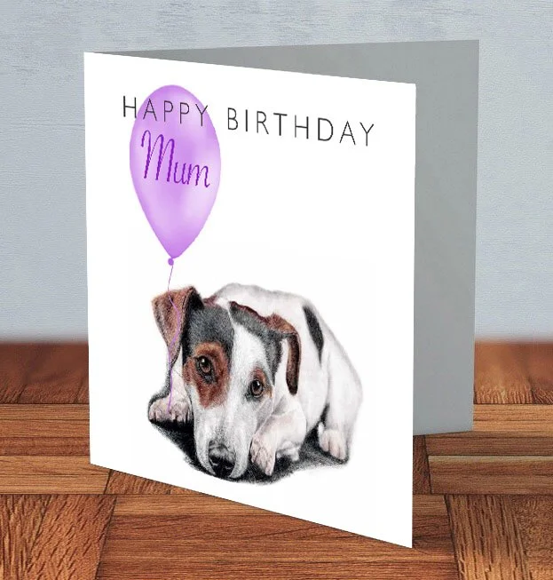 Jack Russell - Mum Birthday card
