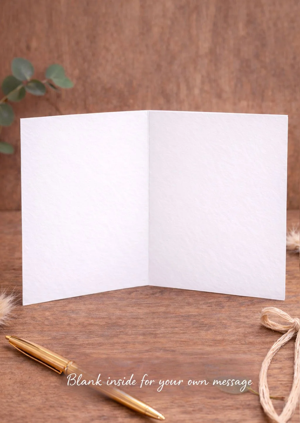 Pet portrait greeting card image showing the centre of the card is left blank for your own message.jpg