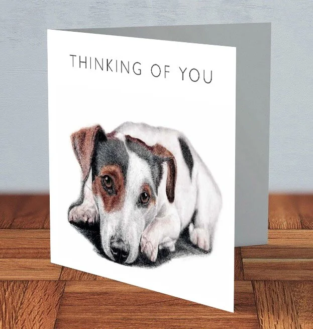 Jack Russell - Thinking of you card