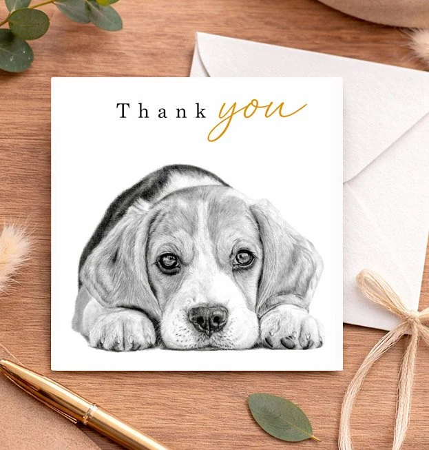 Beagle - Thank You card