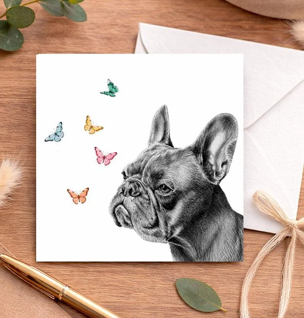 French Bulldog - Greeting card