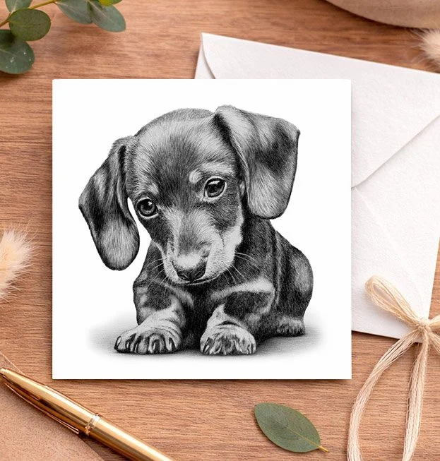 Dachshund  - Greeting card (15x15cm)