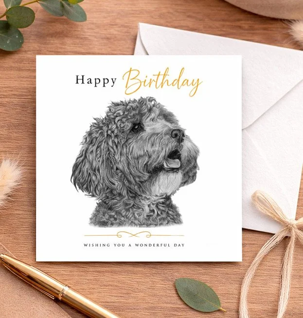 Cockapoo - Birthday card