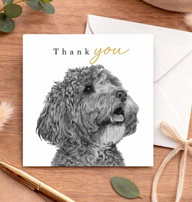 Cockapoo - Thank you card