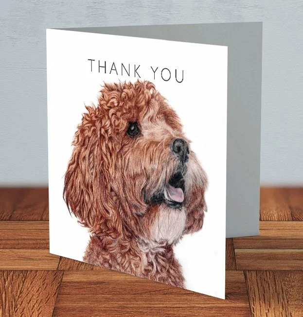 Cockapoo - Thank you card