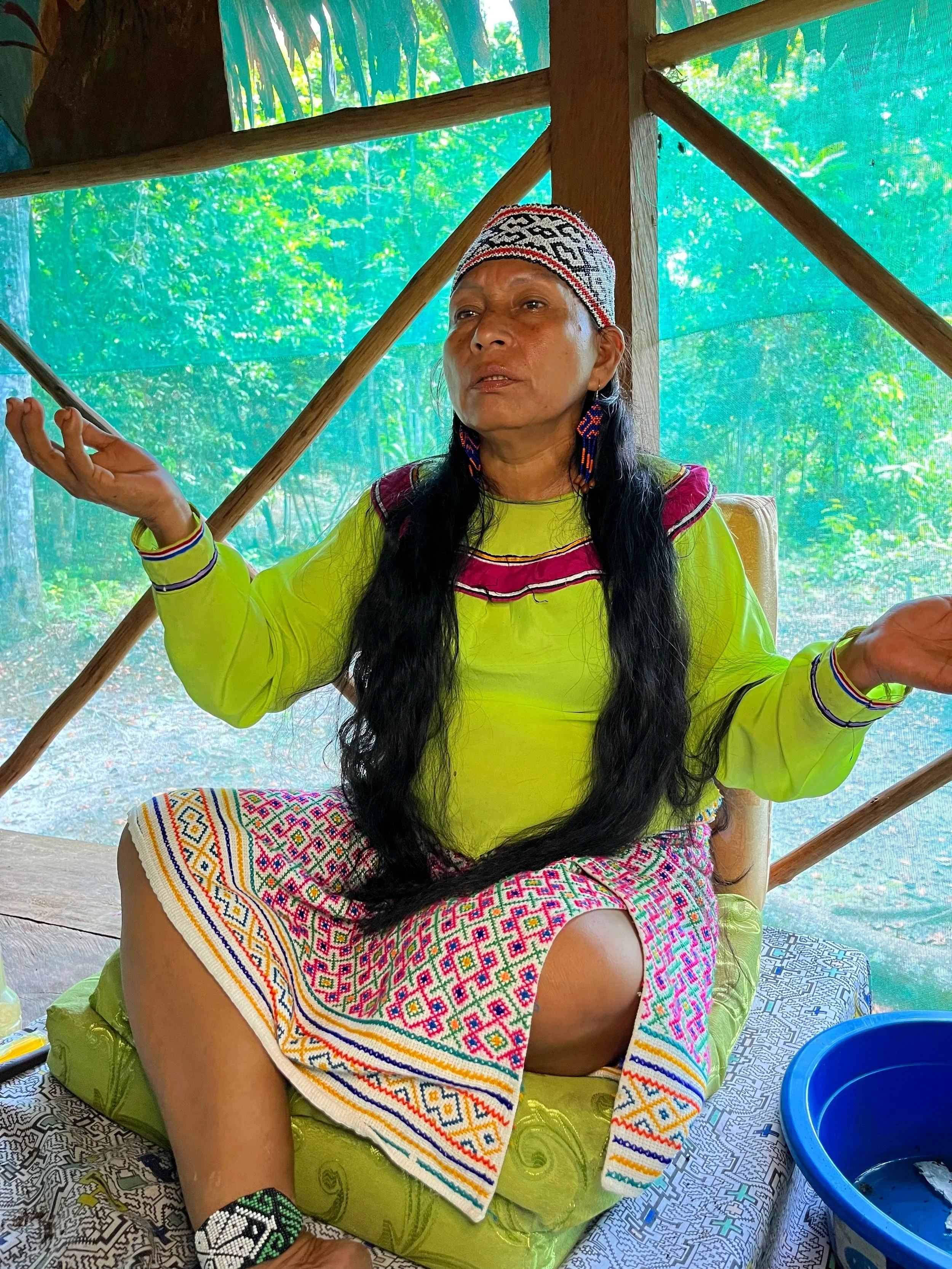 Ayahuasca Ceremony in Peru led by Maestra Estela from Ayamadre