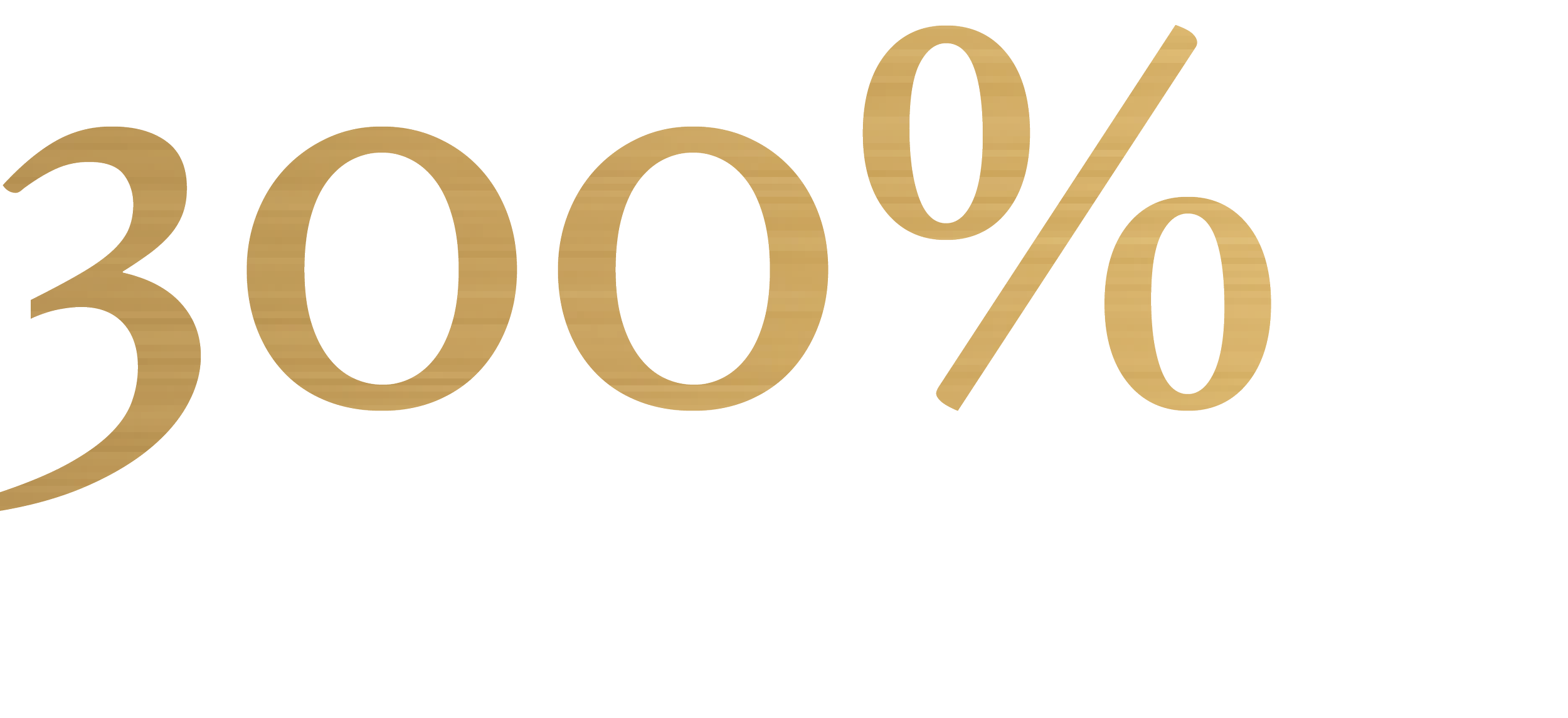 Text stating '300% revenue growth in 12 months' in gold and white colors.