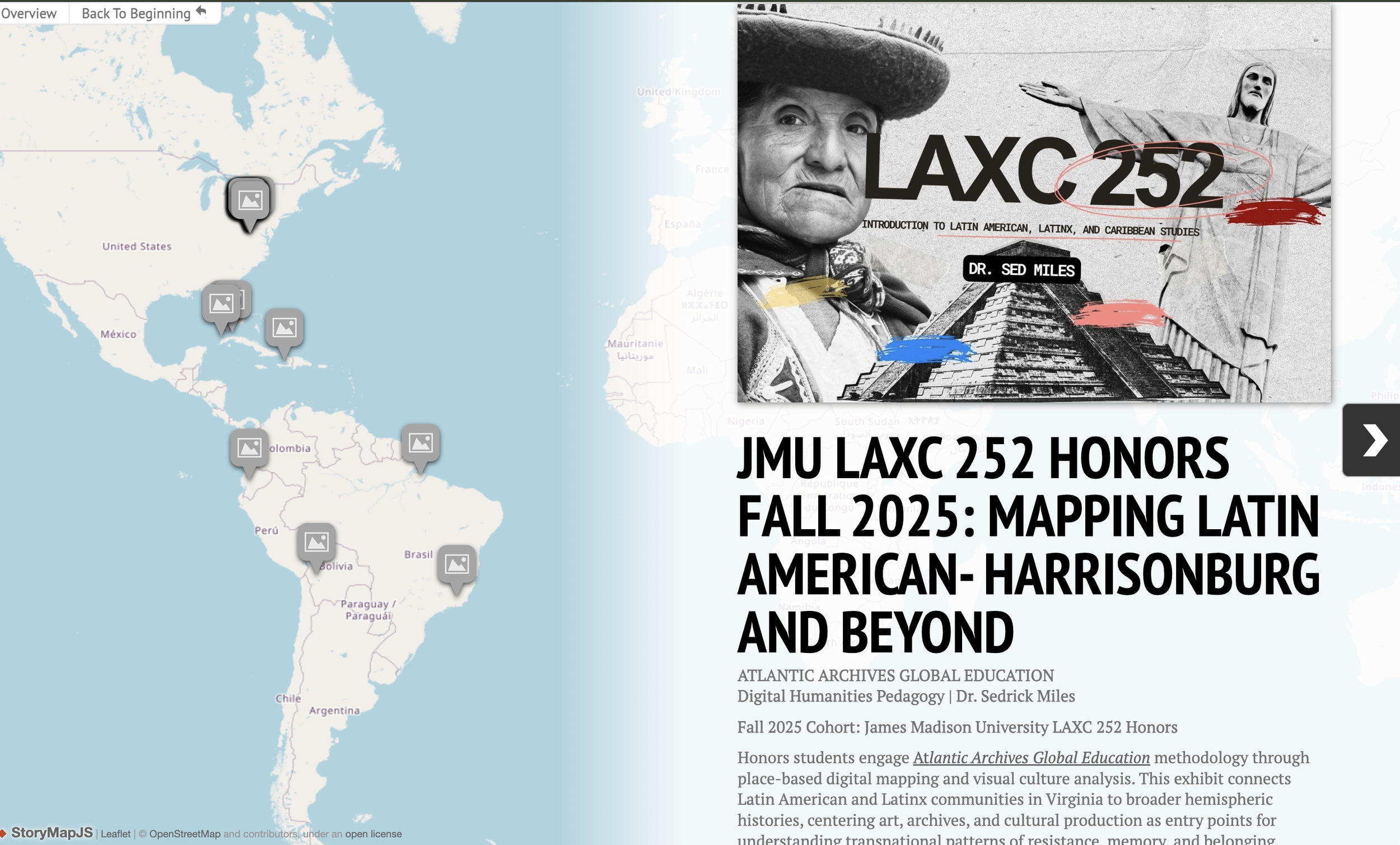 JMU LAXC 252 Honors | Digital Exhibit: Mapping Latin America in Virginia