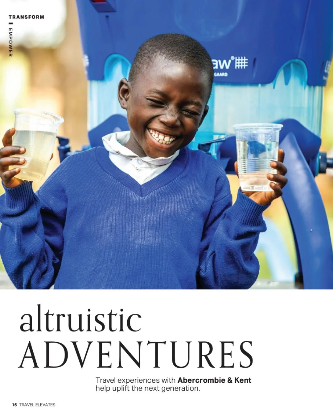 Discover travel experiences with @abercrombiekent that help to uplift the next generation, like their partnership with @lifestraw in Tanzania, Kenya and beyond 💦 

Read more about how you can make an impact while on safari with @abercrombiekent toda