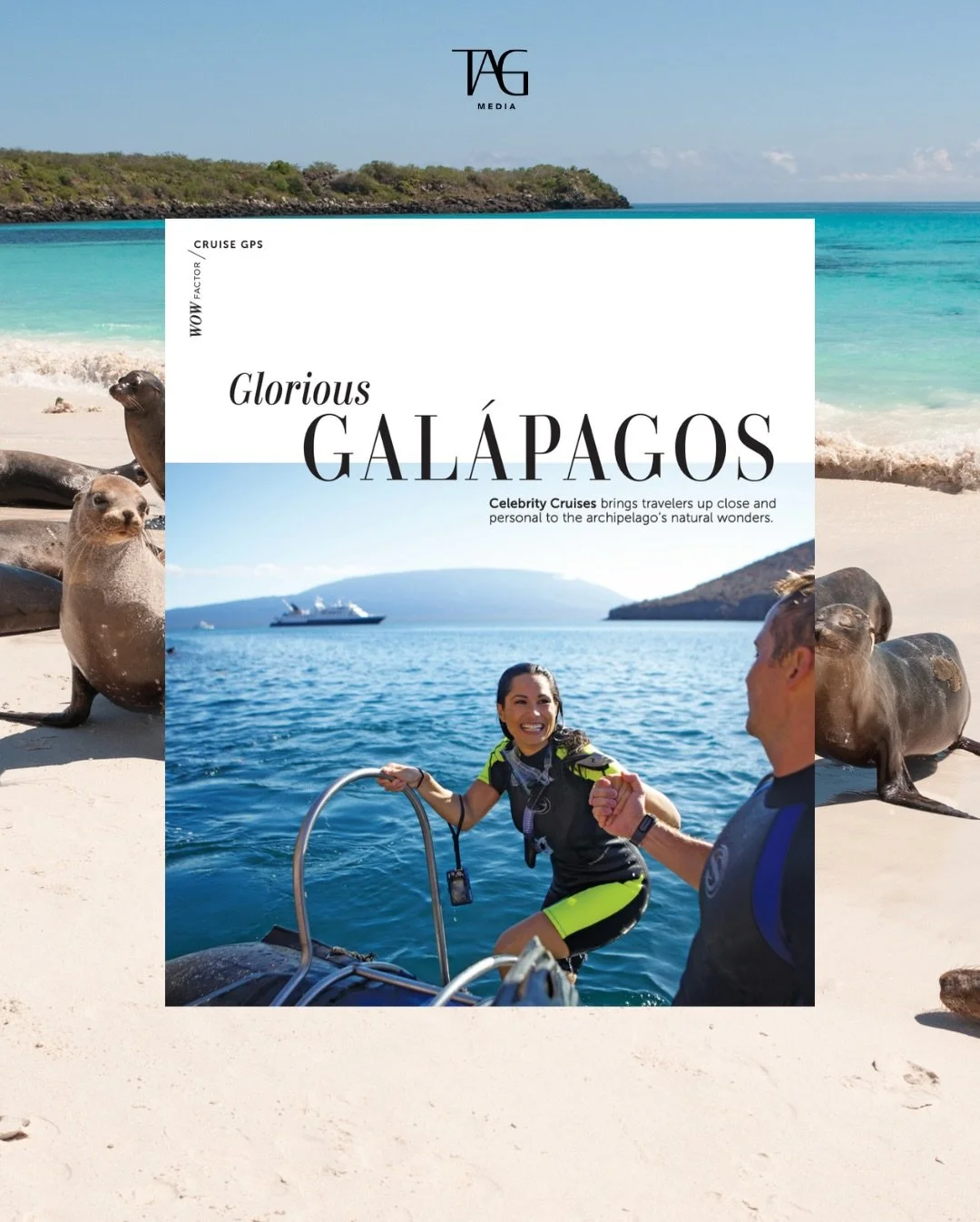 Dive in! 🌊 To travel to the Gal&aacute;pagos Islands is like stepping into a living score experiment where each creature you encounter is more wondrous than the next! 🦎 

The best way to immerse yourself in the Glorious Gal&aacute;pagos? Sailing wi