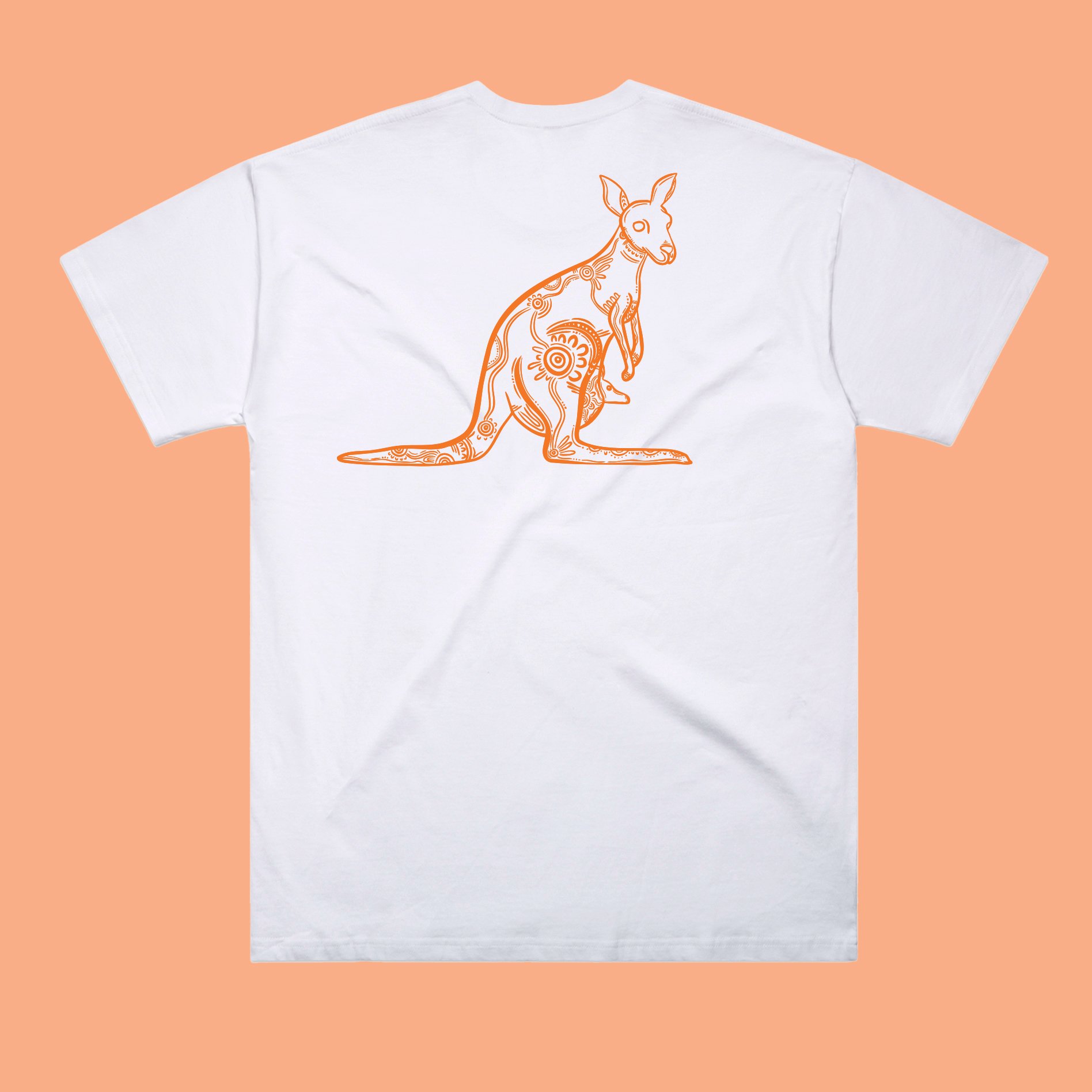 Kangaroo Tee White.jpg
