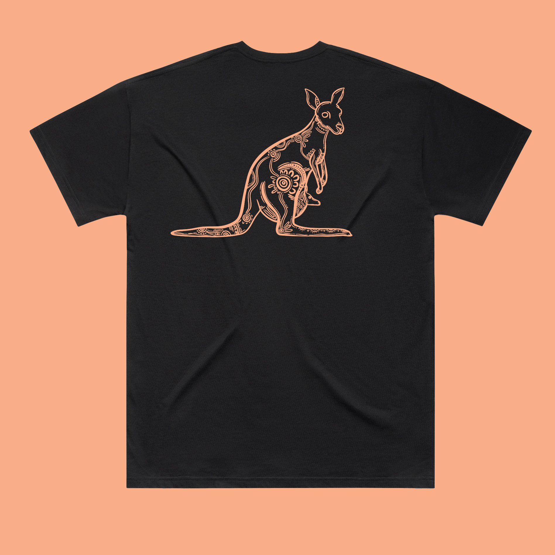 Kangaroo Tee Black.jpg