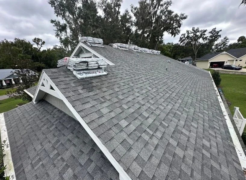 Atlas architectural shingle roof installation by Craig Fass Roofing on a Brooksville, FL residential home.