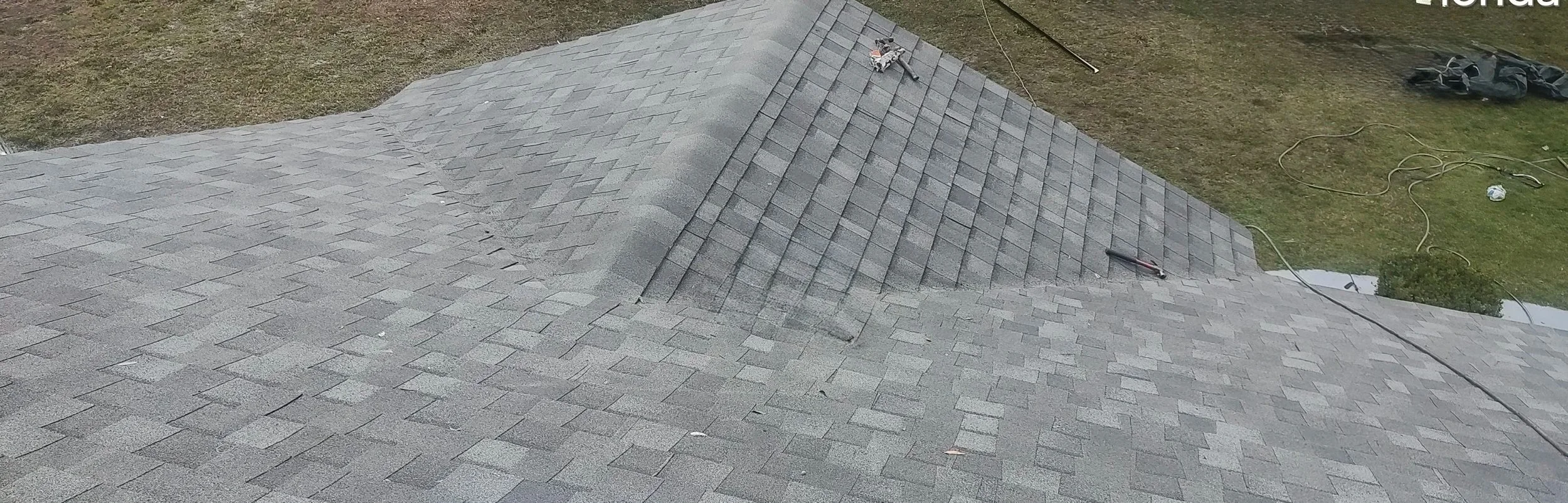 Architectural shingle roof installation in Crystal River, FL, by local roofing contractor Craig Fass Roofing.
