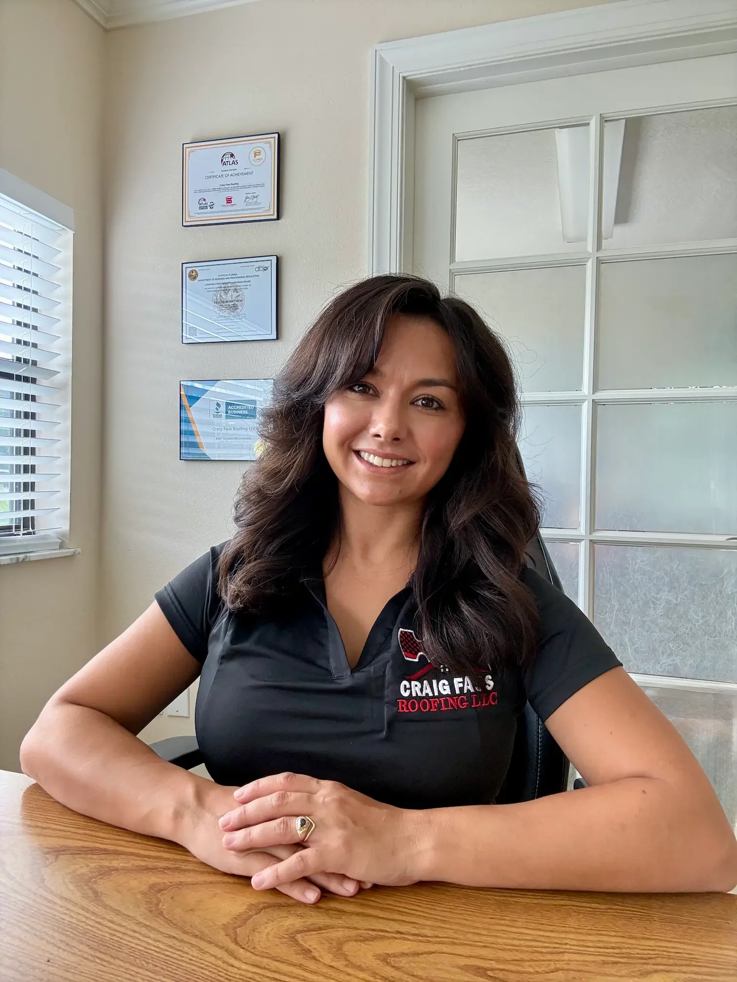 Megan, Office and Marketing Manager at Craig Fass Roofing in Citrus County, FL.