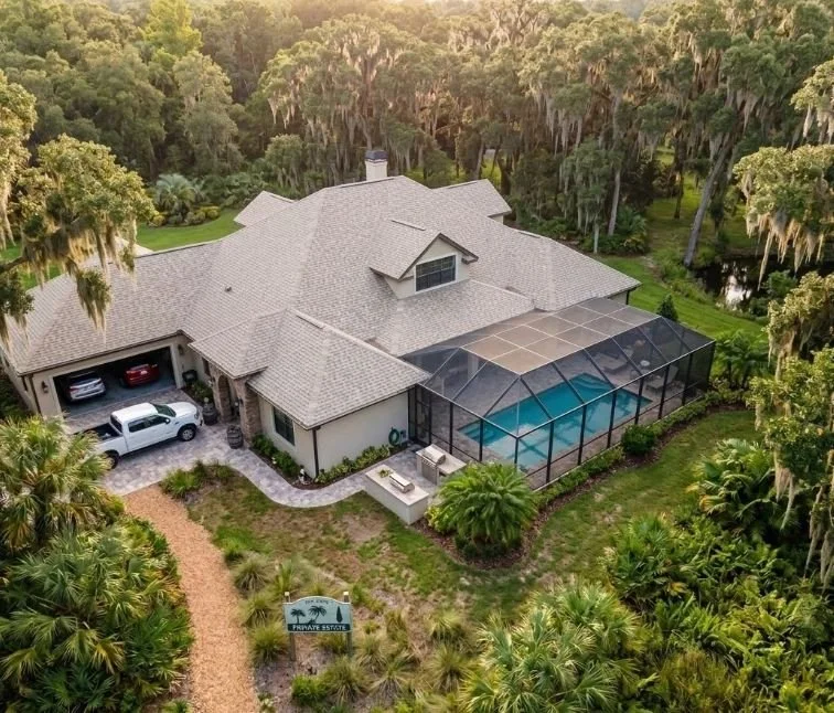 New residential shingle roof installation completed in Homosassa Springs, FL by Craig Fass Roofing.