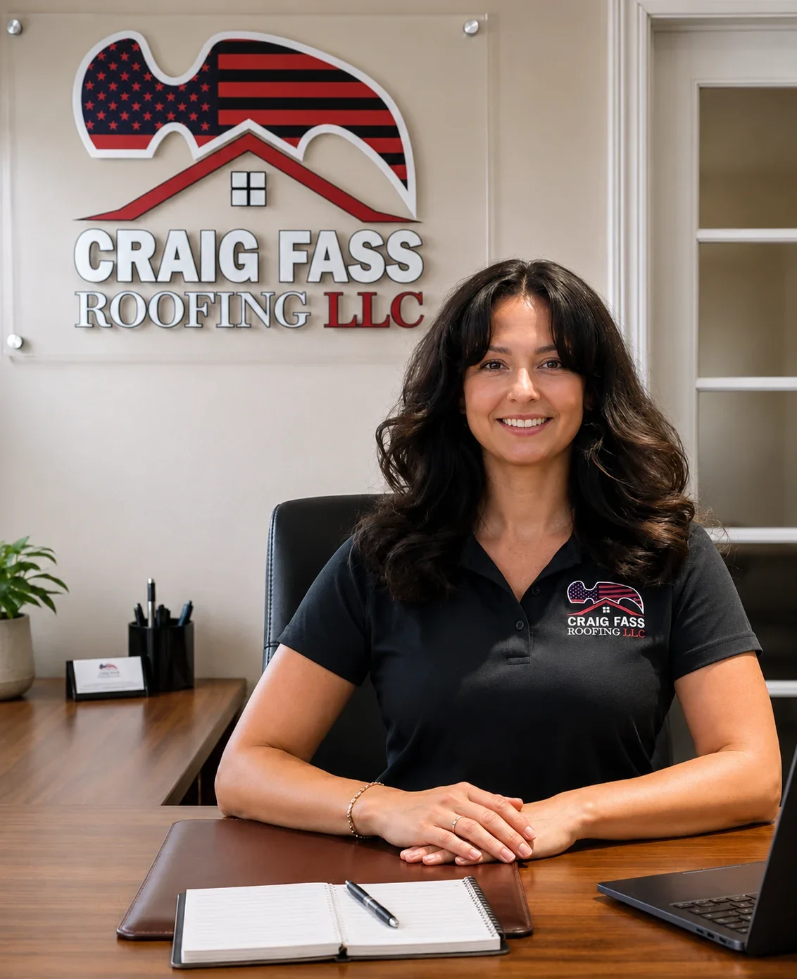 Megan, Office and Marketing Manager at Craig Fass Roofing in Citrus County, FL.