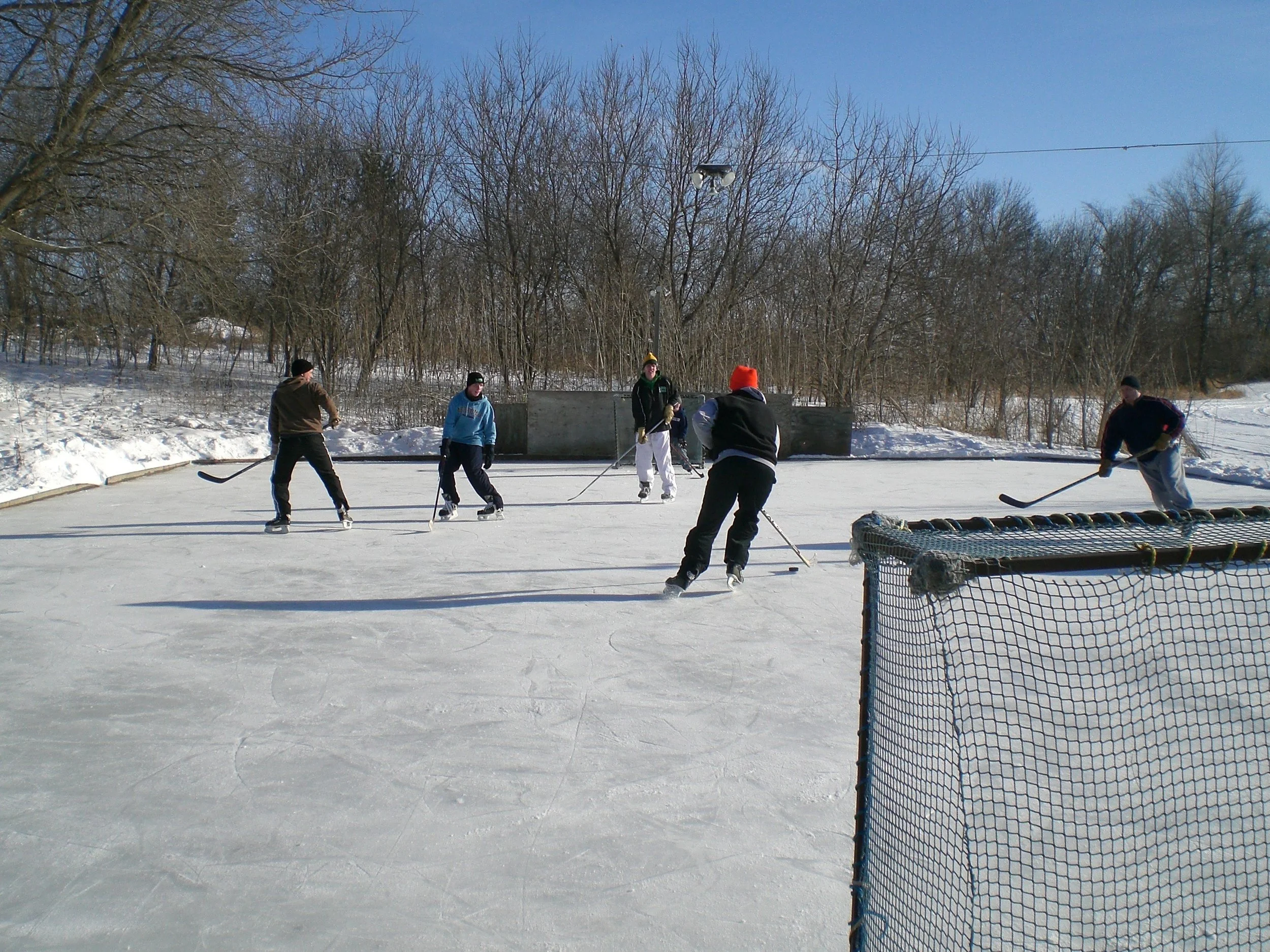 Backyard Ice Rink stories: Saturday Morning with the old bucks