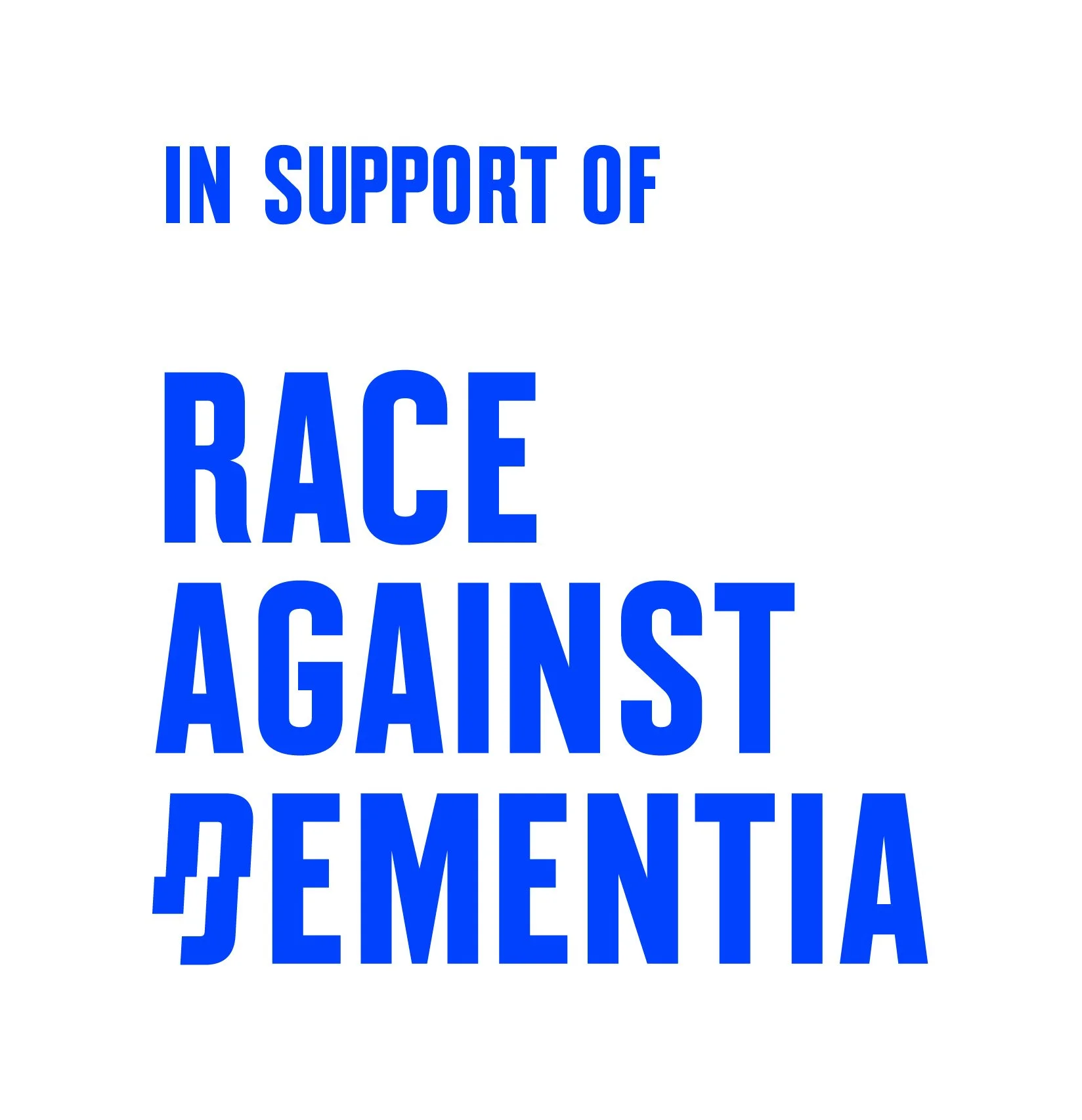 Race Against Dementia Charity Logo