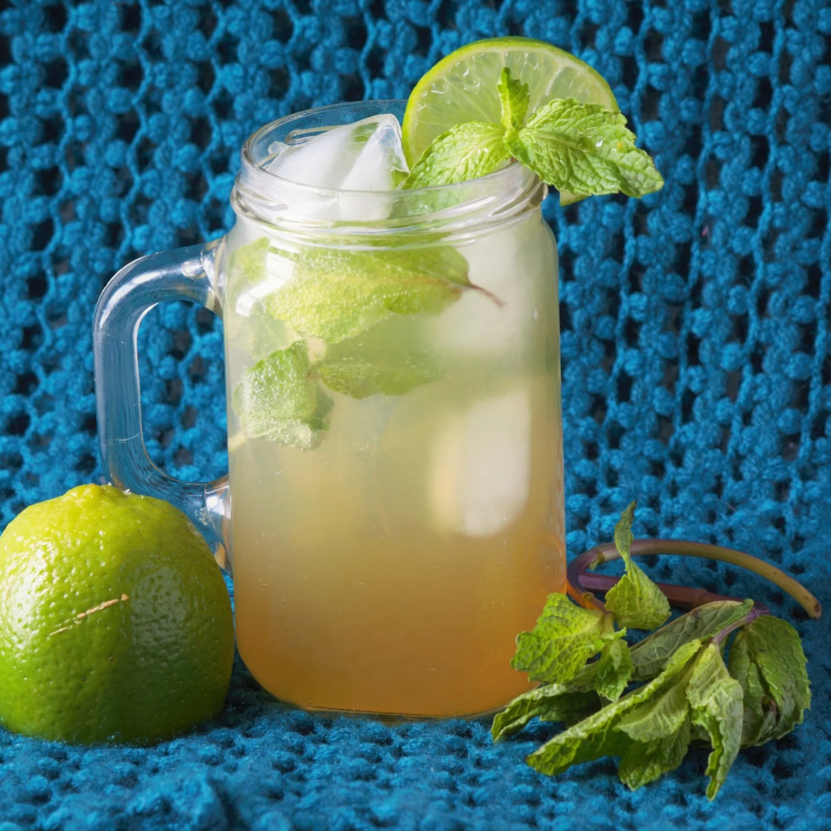 Bourbon Barrel Maple Maplejito cocktail for a summer evening