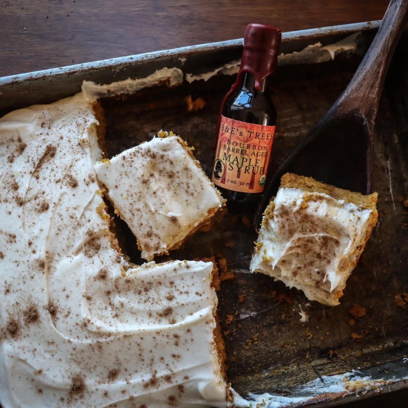 Bourbon Barrel Maple Pumpkin Cake