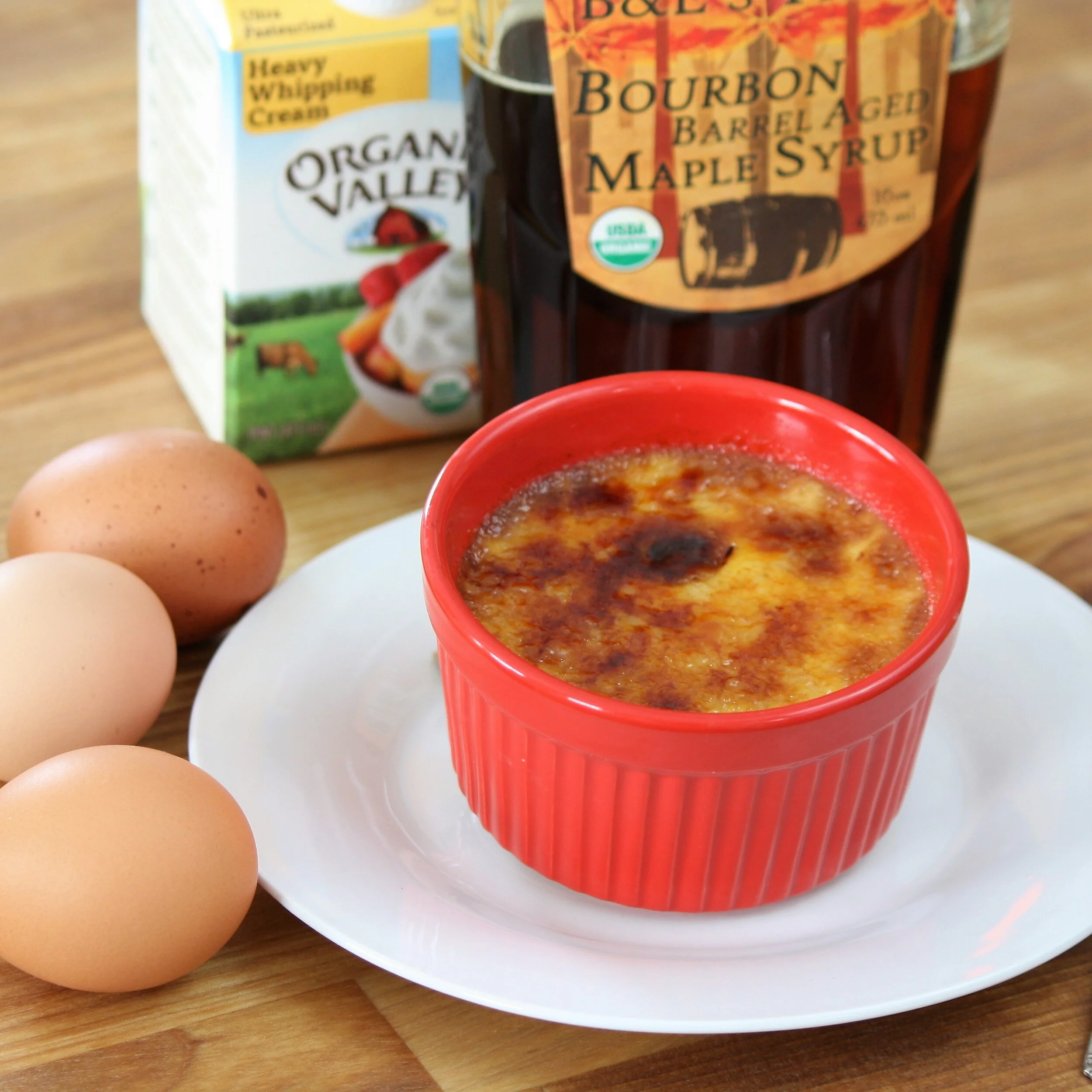 Maple Bourbon Creme Brulee