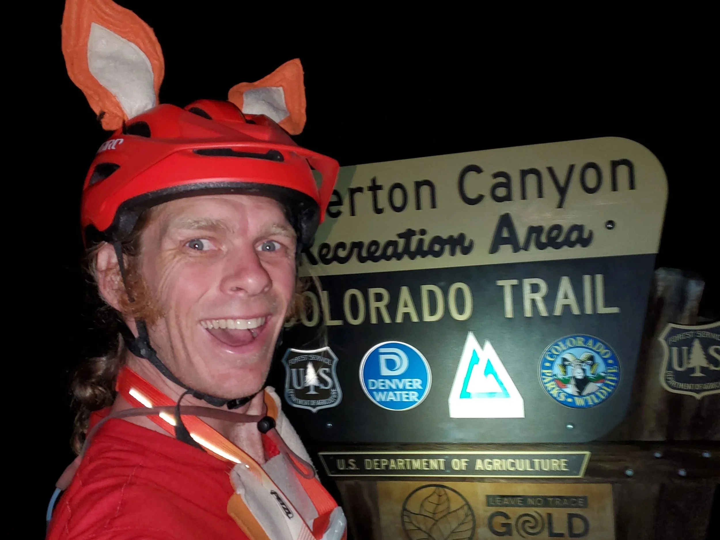 Eric at the start of the 2024 Colorado Trail Race CTR leaving Waterton Canyon with Good Energy