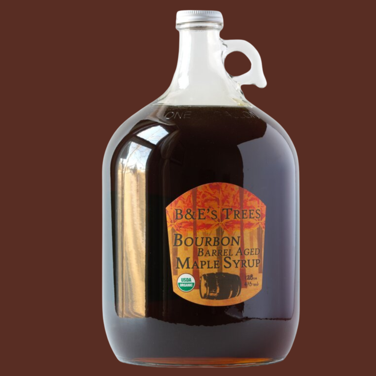BB.GA.S1 Embark Borubon Barrel Maple Syrup Good Energy Organic Maple Syrup Bourbon maple syrup brown square icon.png