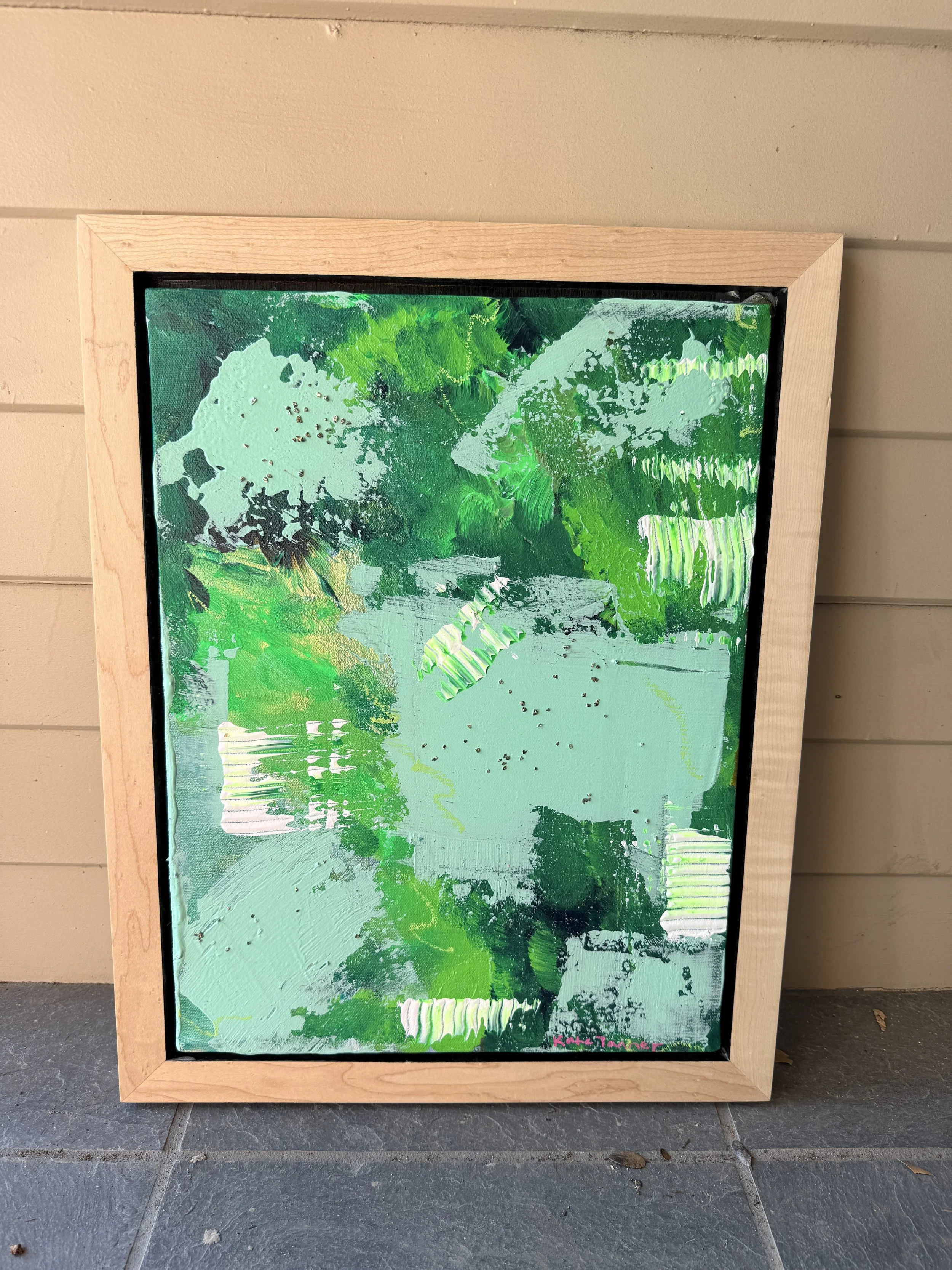 Green mixed media