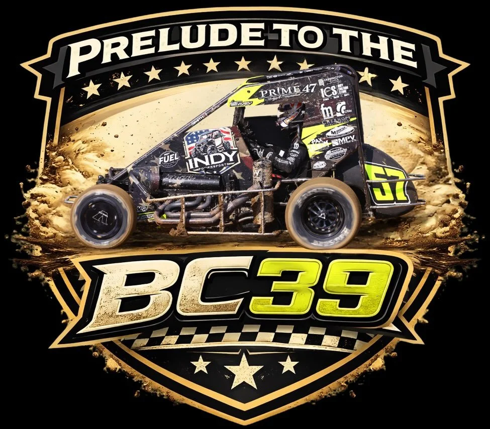 🏁Introducing the official Prelude to the BC39 logo! 🏁

🏆The countdown is on! 
📍Prelude to the BC39 at Prime 47 - Indy&rsquo;s Steakhouse 
🚨Stay tuned for event details

#preludetothebc39 #bc39 #dirttrackracing #roadtobc39 #racinglife