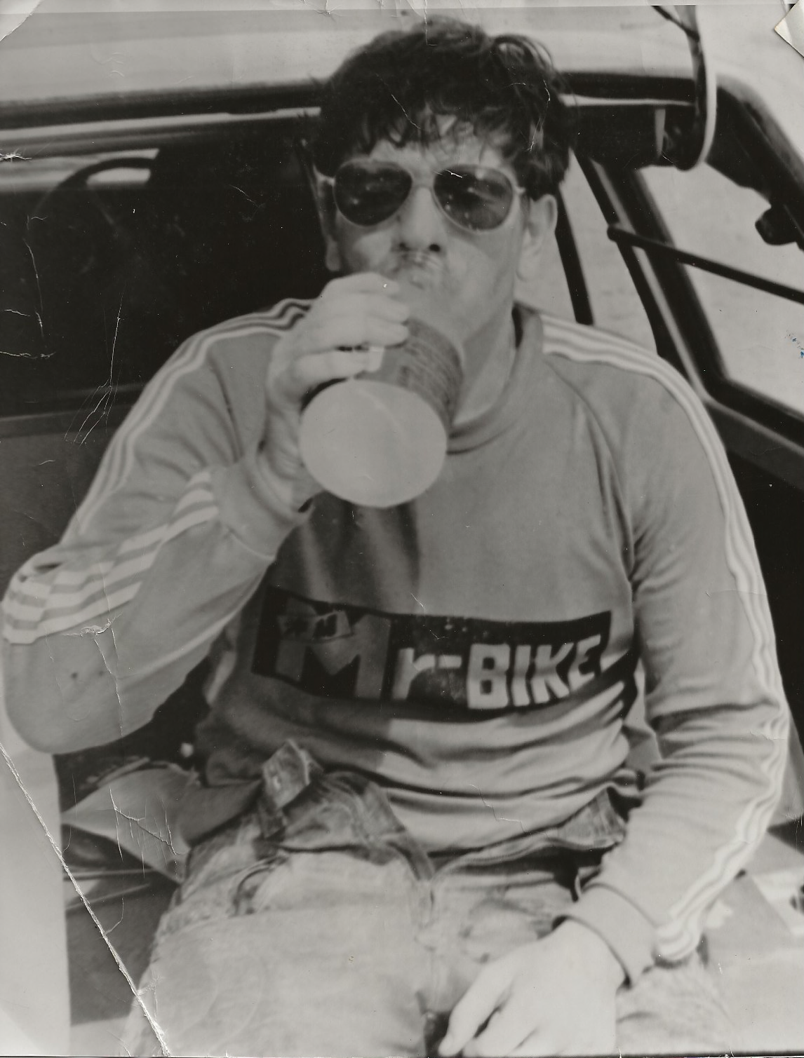 Taking a break during the endurance race June 1980