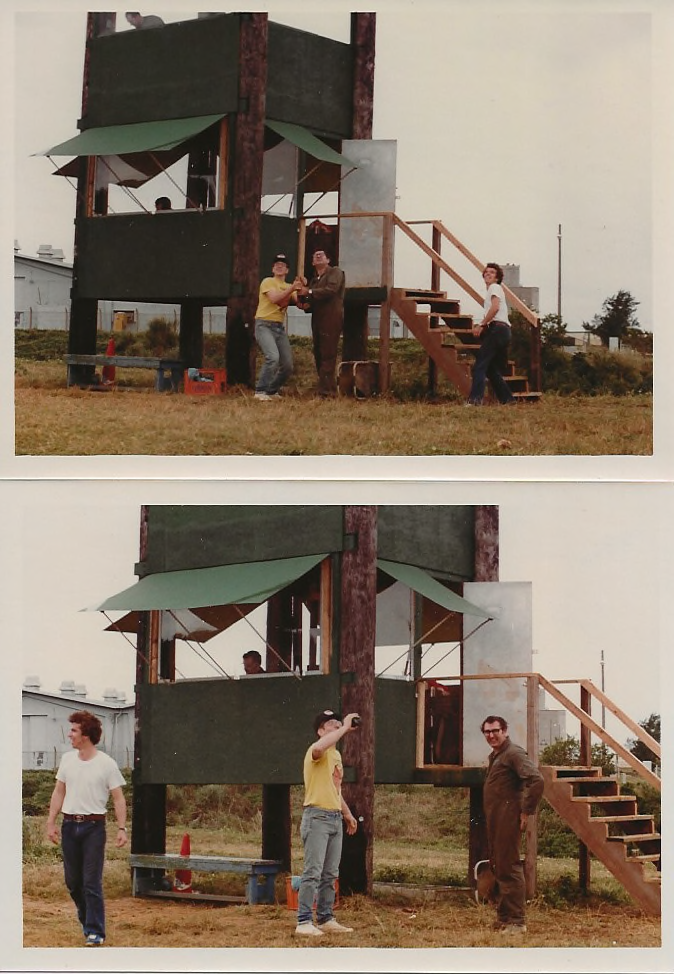 John &amp; Bernie celebrating the opening of the new tower 1980