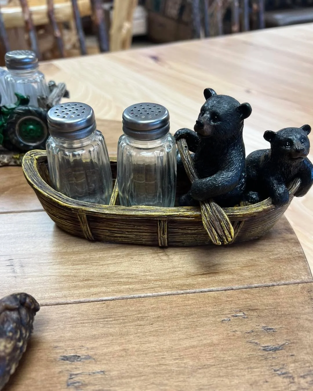 Salt and pepper shakers that will spice up your life!
Purchase them in store at Rustic Retreat Furniture in Lakewood