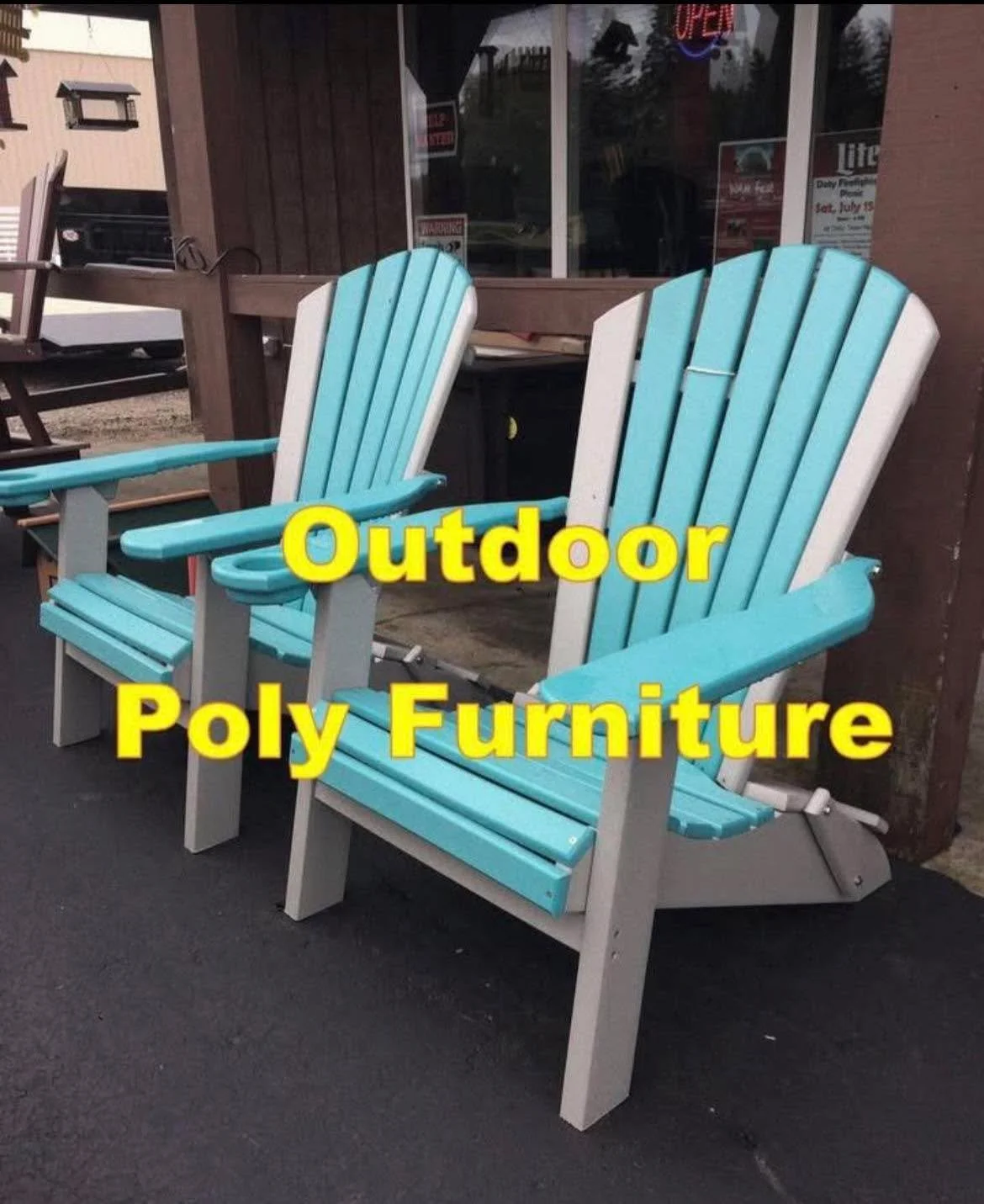 I will be showing off my outdoor poly furniture at this expo in Green Bay, January 29- February 1st.  All poly furniture is marked down for show prices.  For ordering at the show, I will include delivery in time for summer.