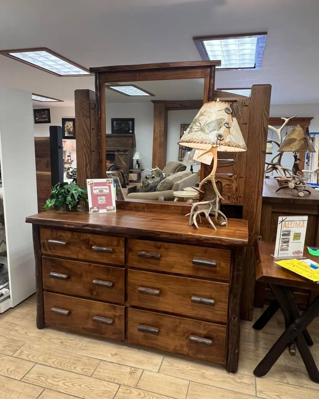 CLOSE OUT!!!

Must move, maple wood 6 drawer dresser.  Amish handcrafted item.  Ballbearing gliders and dovetailed drawers.  Retails for $2599.  Yours for $1900.  Come get it!!!!