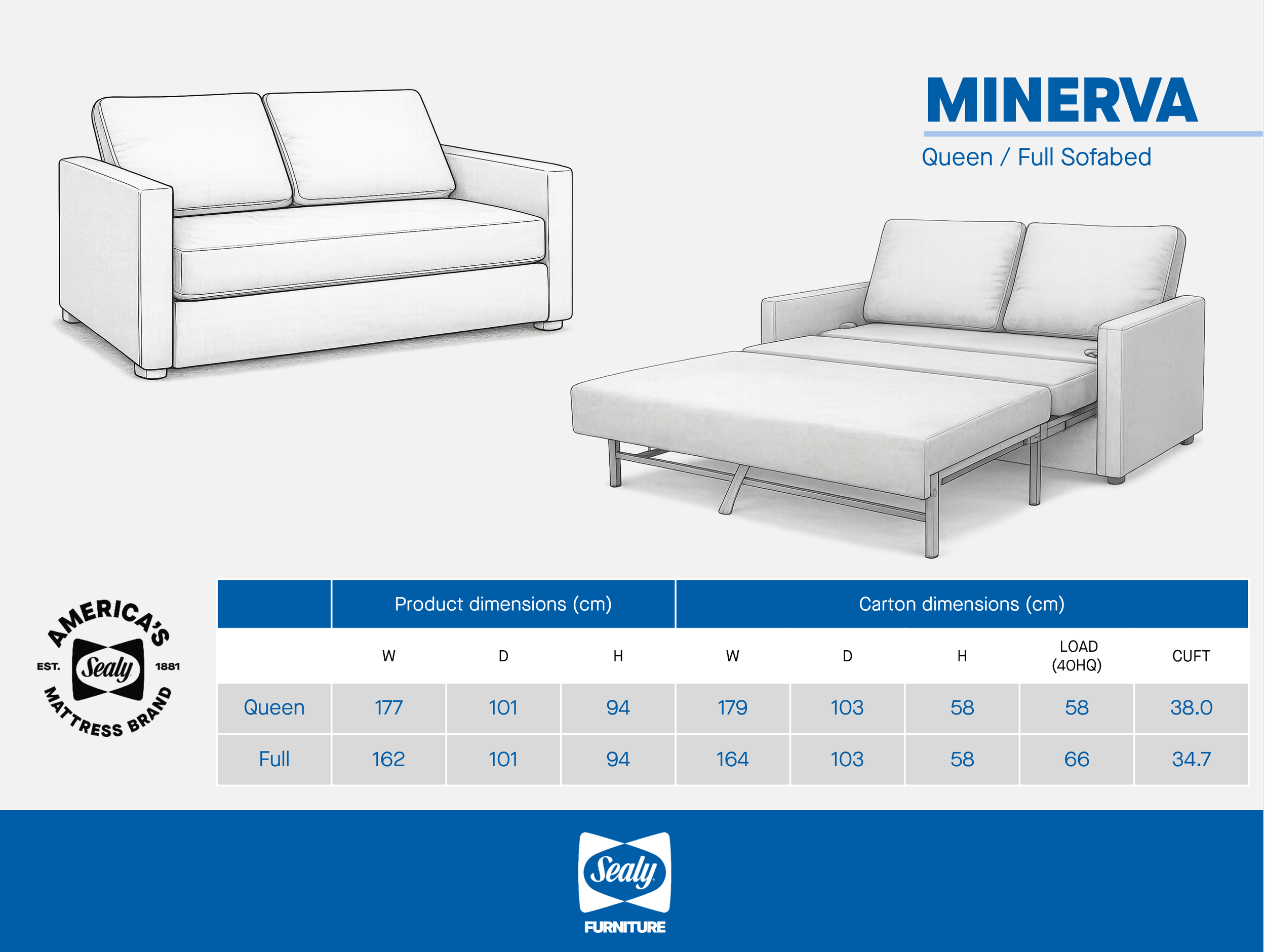 Sealy Minerva Sofabed Convertible technical line drawing.png