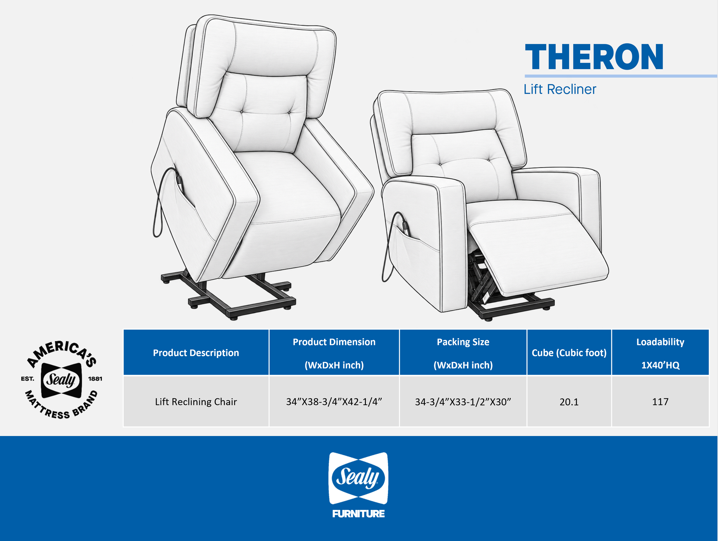 Sealy(R) Lift Recliner Theron Dimensions.png