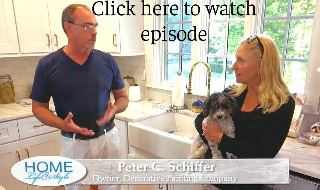 Home show kitchen floors checkerboard faux painted floor venetian plaster metallic designer finishes paint glazes 