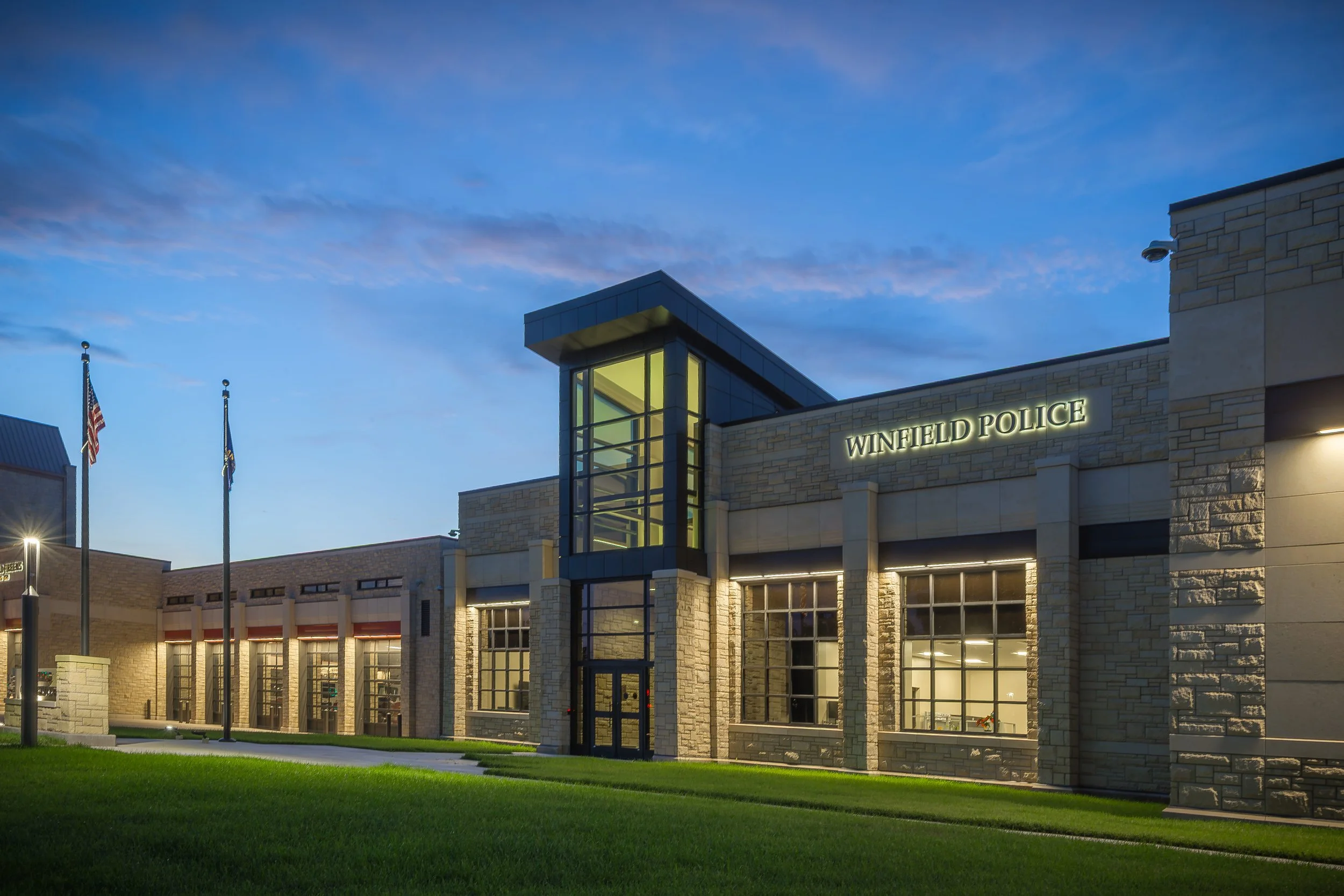 winfield-police-station-exterior-dusk-entrance.jpg